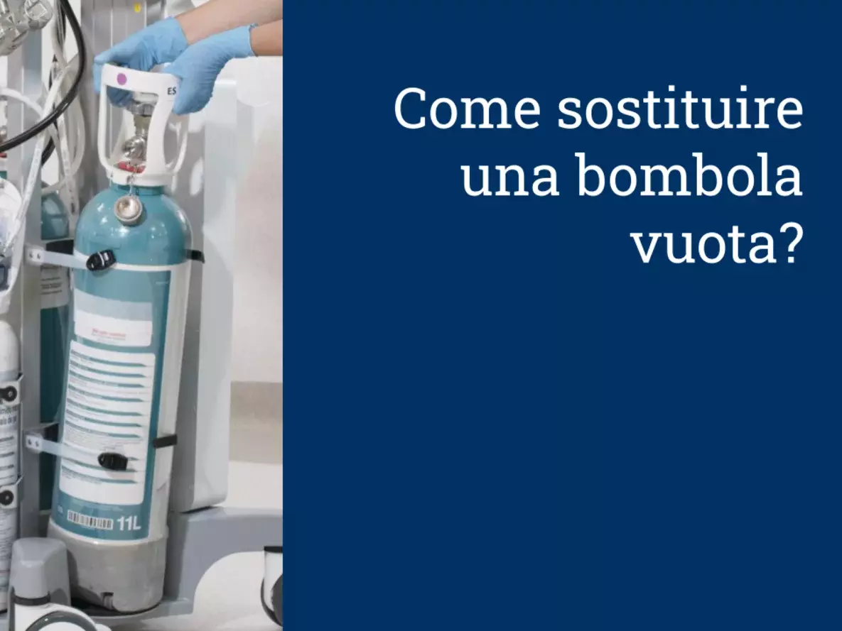 Come sostituire una bombola vuota