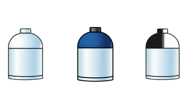 Ogiva bombola colore